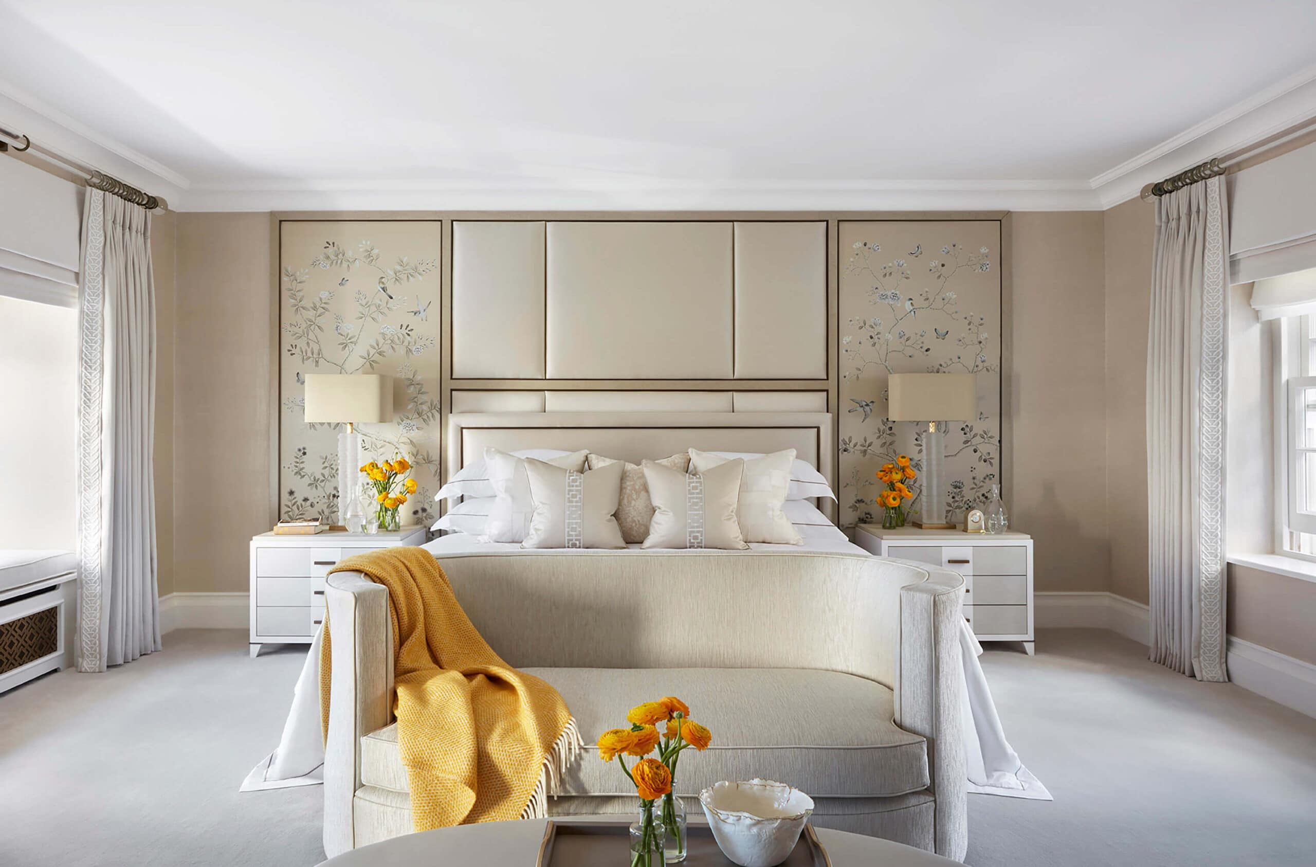 bedoom in kensington interior design project