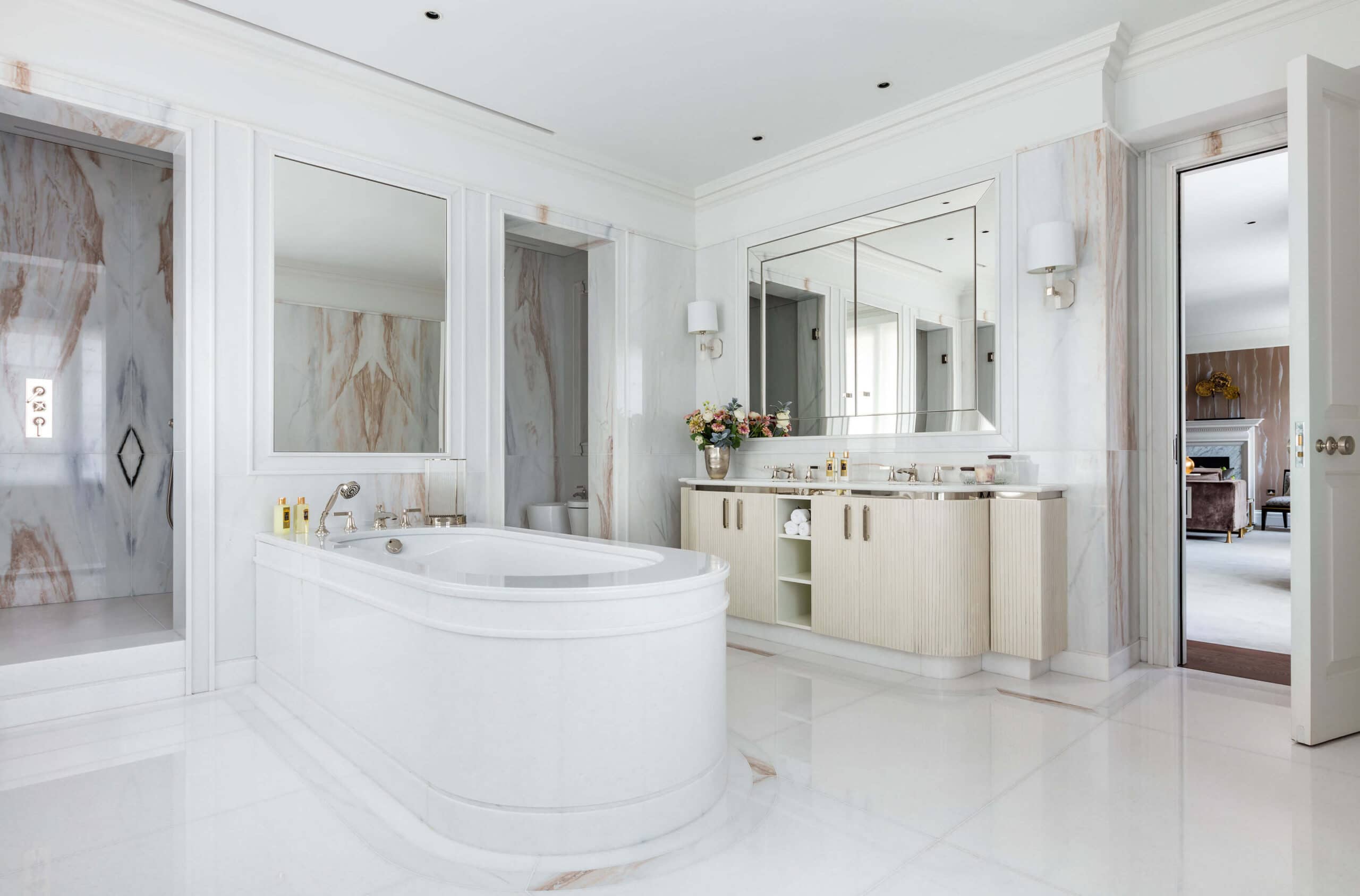bathroom in luxury interior design project in Westminster