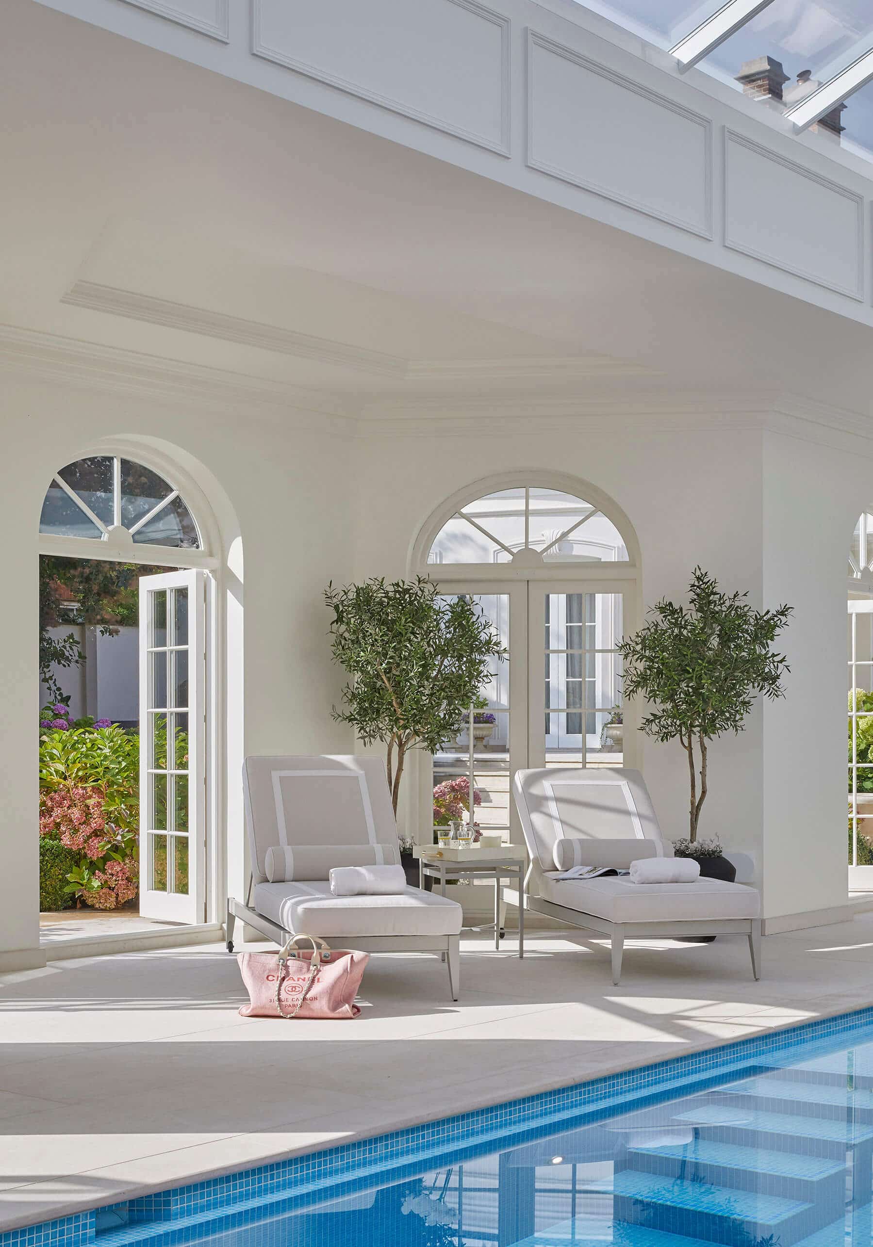 Indoor pool in classic family home