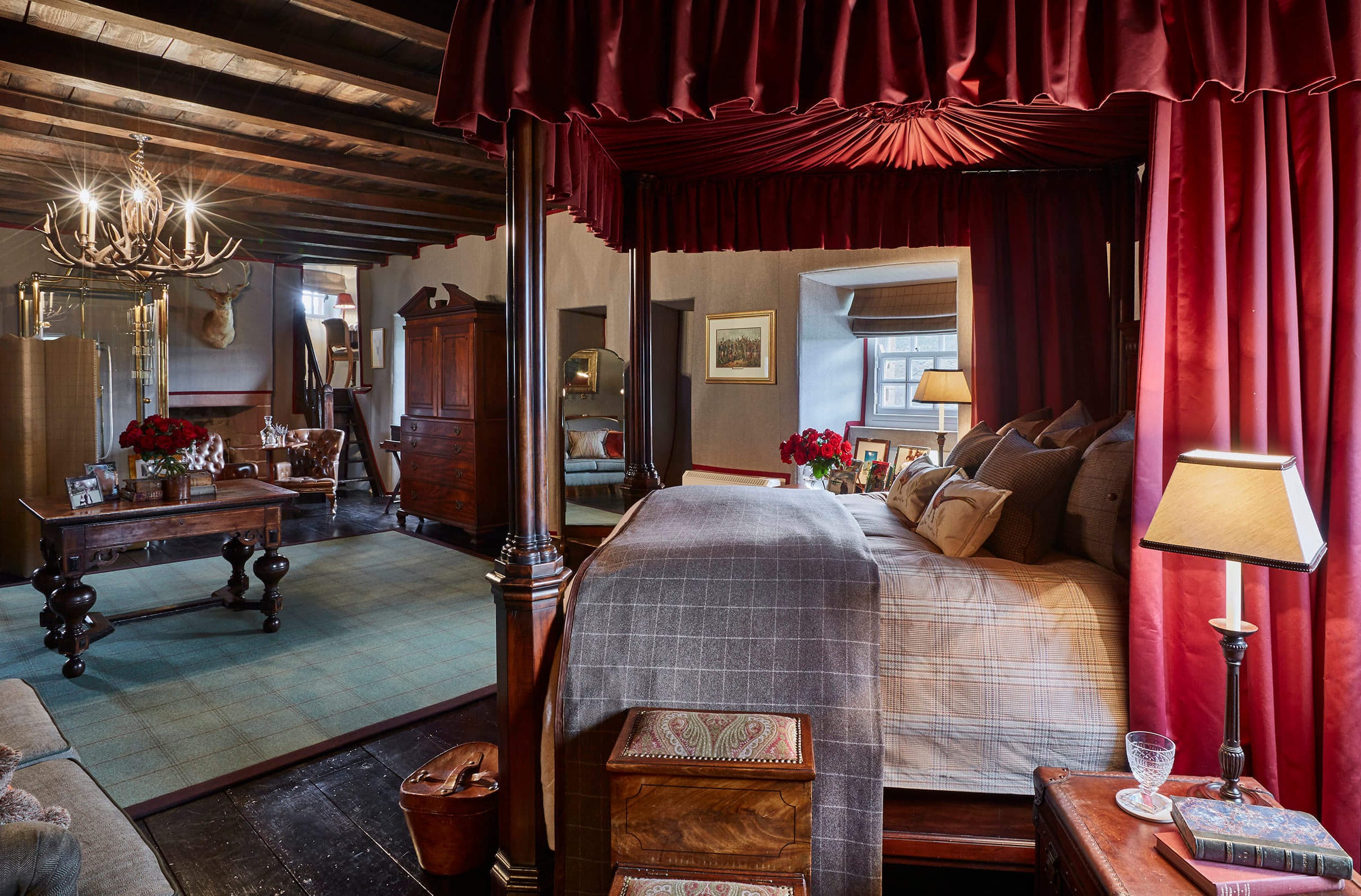 gorgeous interior in scottish castle