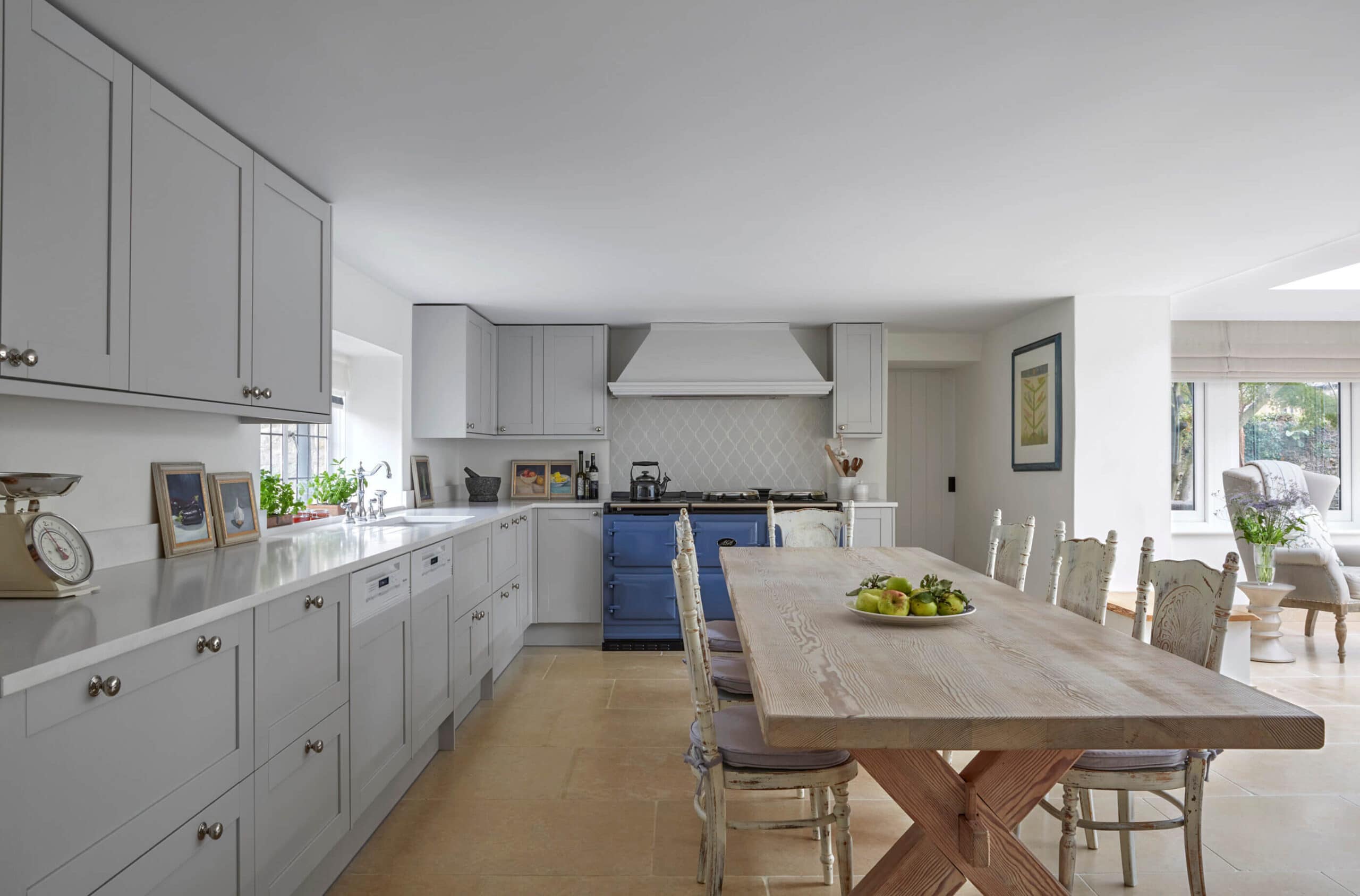 Luxury kitchen in family country home