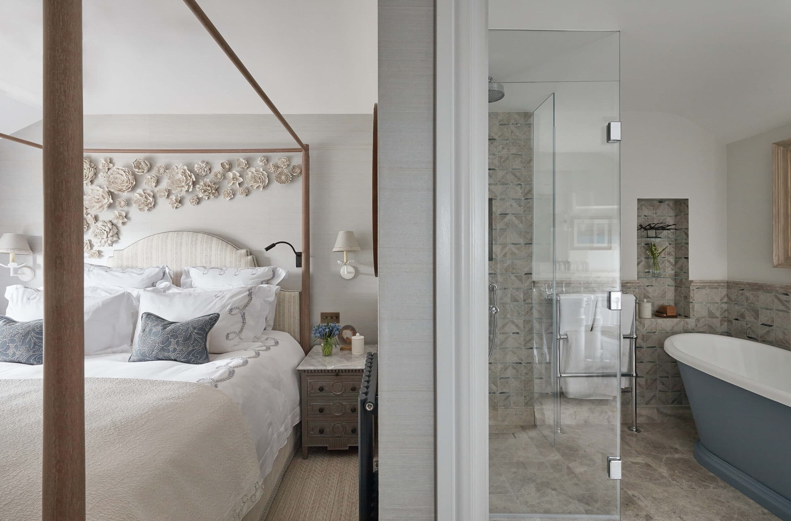 bathroom of luxury interior in cotswolds
