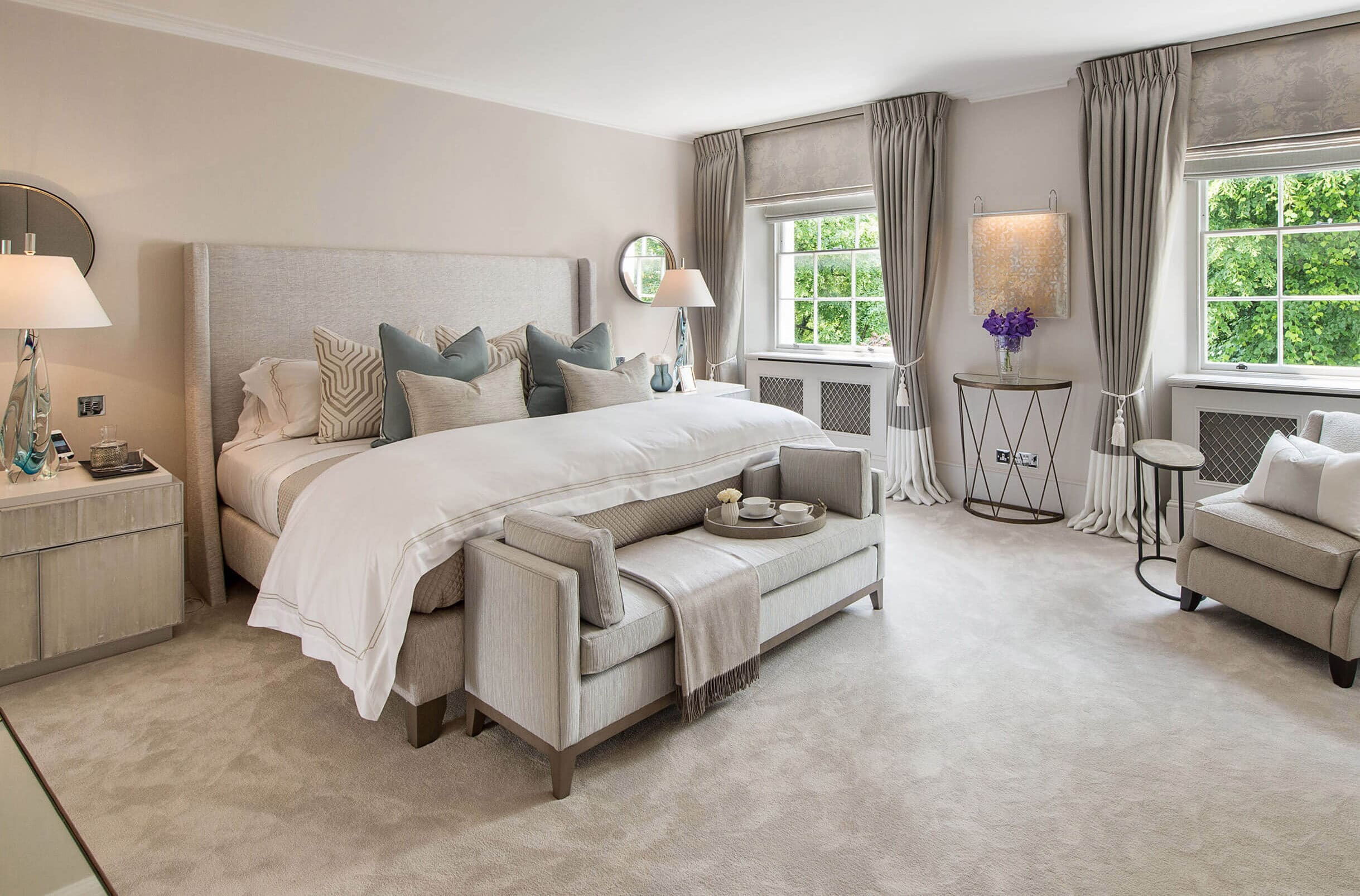 bedroom interior design in townhouse