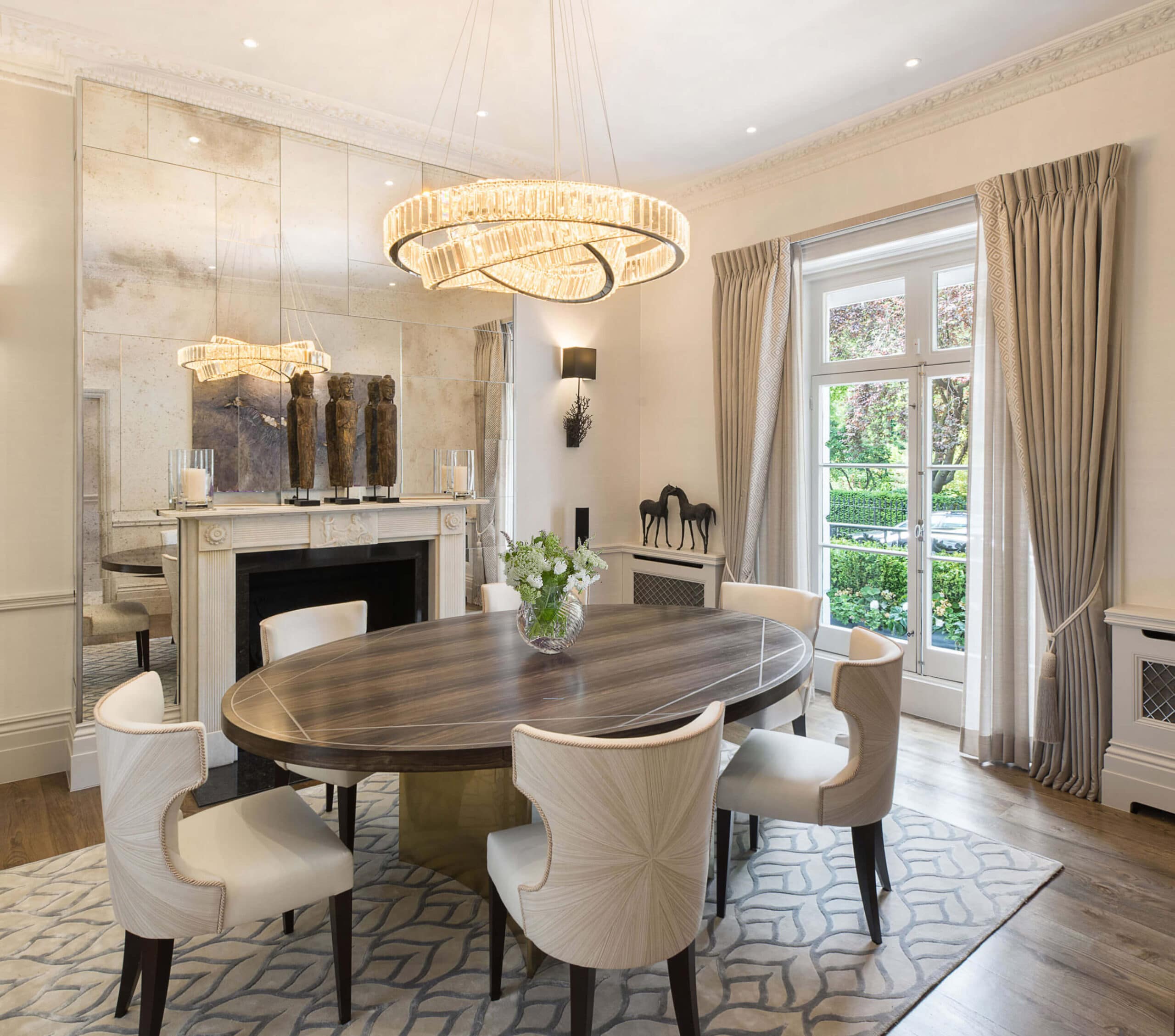 Luxury interior design project for townhouse
