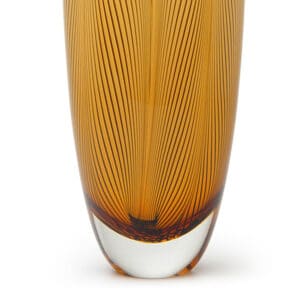 Amber Column Glass Vase