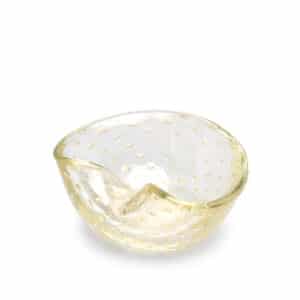 Luxury Gold Handblown Glass Bowl