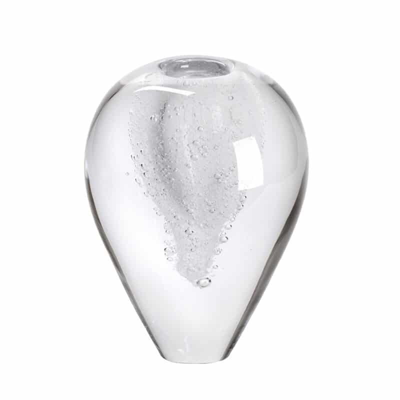 Designer Hand-Blown Crystal Glass Vase