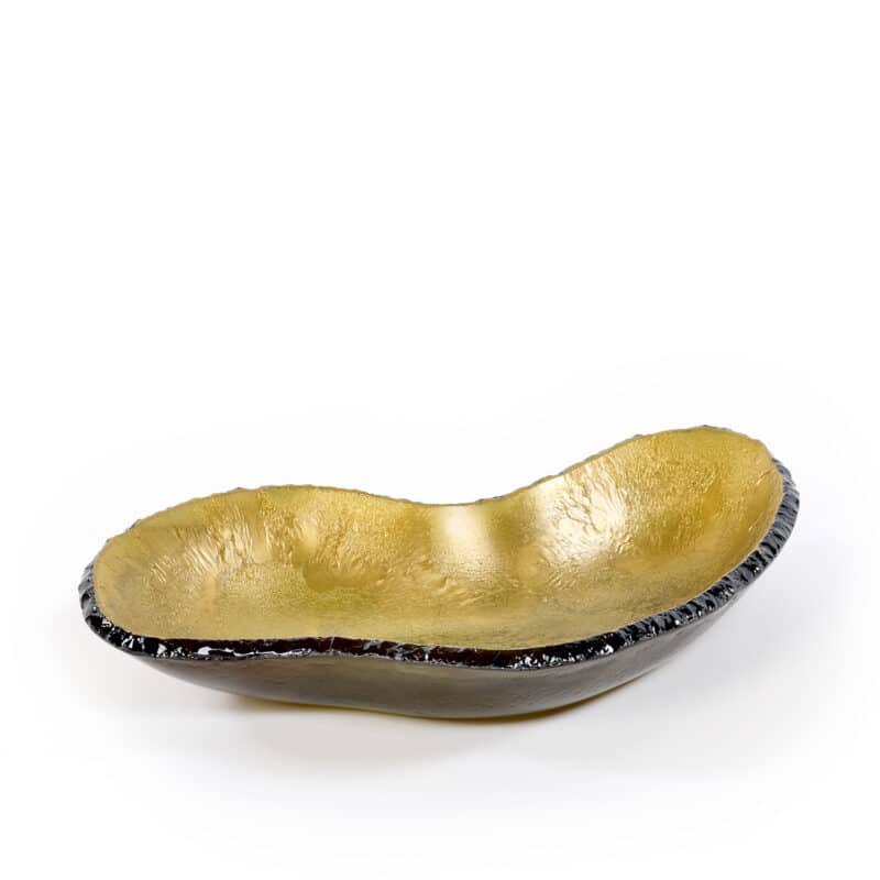 Luxury serving bowl in gold
