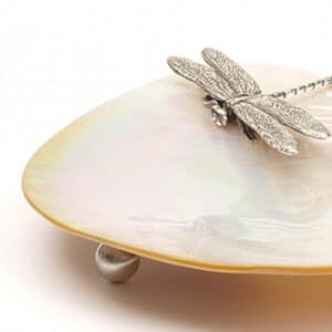 Dragonfly Mother of Pearl Plate