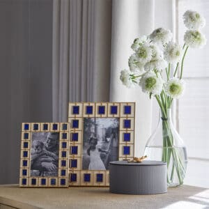Lapis and Shagreen Photograph Frame