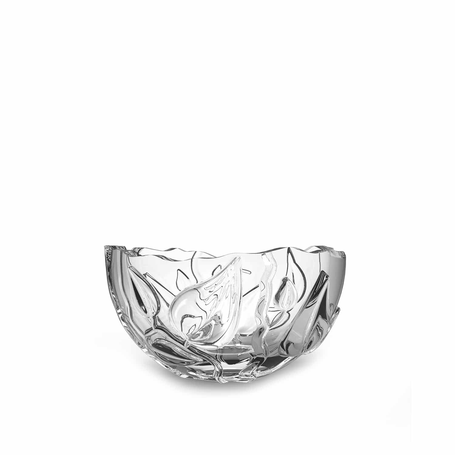 Designer crystal serving bowl