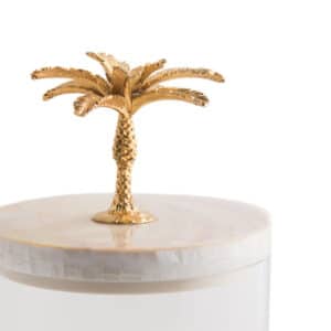 Palm Jar- Gold- edge detail